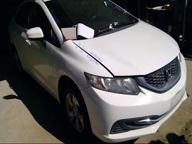 2014 HONDA CIVIC, WHITE, LX, 1.8L, AT,  A25080